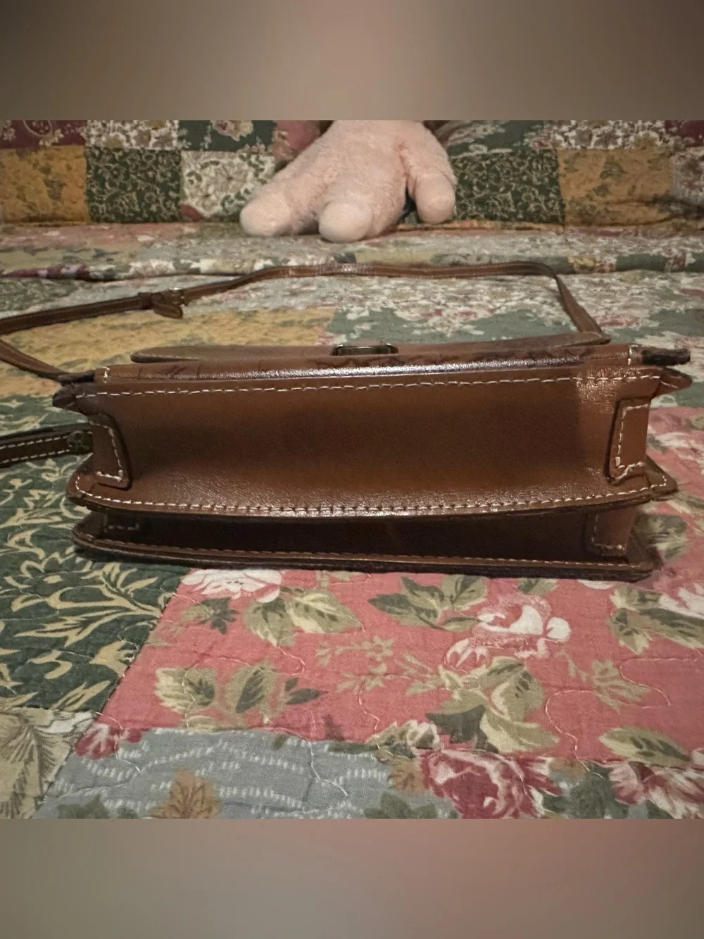 Patricia Nash Leather Crossbody (attached wallet)